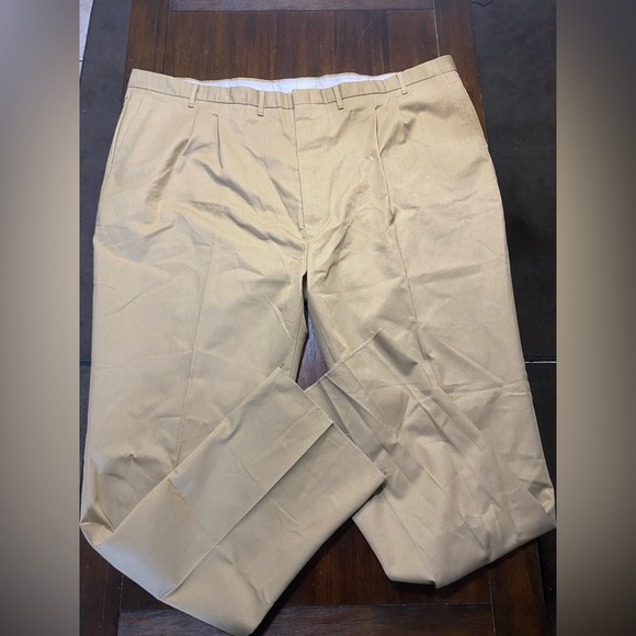 Edwards Size 52 (Measure 52X 36) Tan Pleated Work/Uniform Pants nwt - Picture 1 of 6